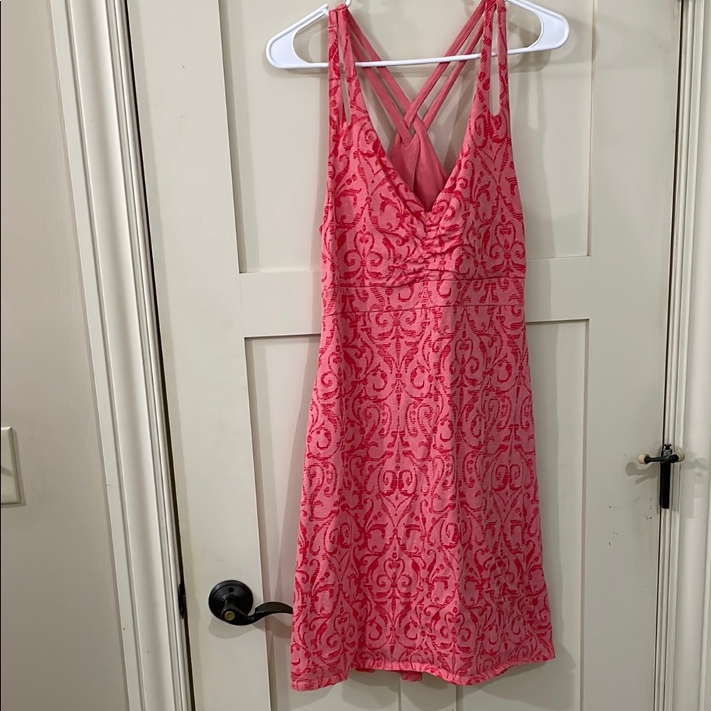 Pink Patterned Casual Summer Dress